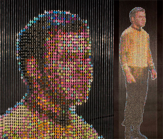 Kirk Beaming In, 2007-08, by Devorah Sperber, New York City