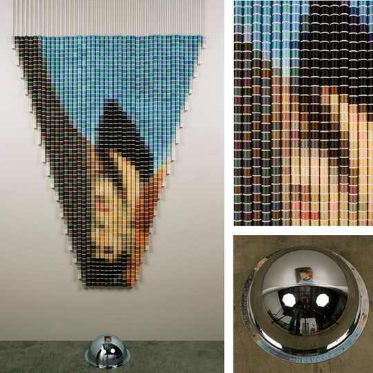 Spock 2 (anamorphic), 2007, by Devorah Sperber, New York, NY