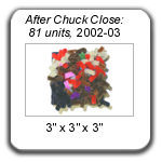 "After Chuck Close..." by Devorah Sperber, 2002-03