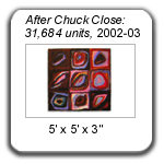 "After Chuck Close..." by Devorah Sperber, 2002-03