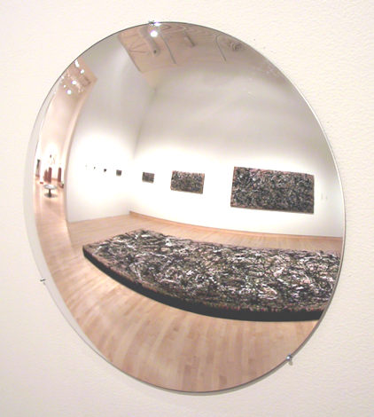 Shag Rug Series (After Pollock), 2002, by Devorah Sperber, Installation View from Solo Exhibition at John Michael Kohler Art Center, 2003