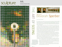 After The Mona Lisa 1, 2005 and After Dali, After Harmon, 2004,  by New York Based Artist, Devorah Sperber,  Feature Article, Sculpture Magazine, May 2006 issue